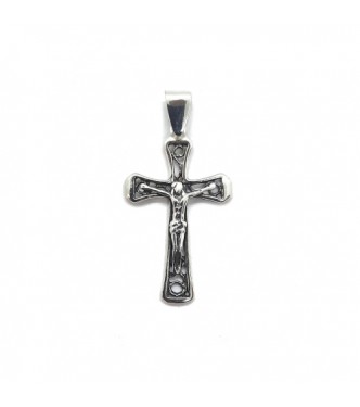 PE001511 Genuine Sterling Silver Religious Pendant Cross Solid Hallmarked 925 Handmade